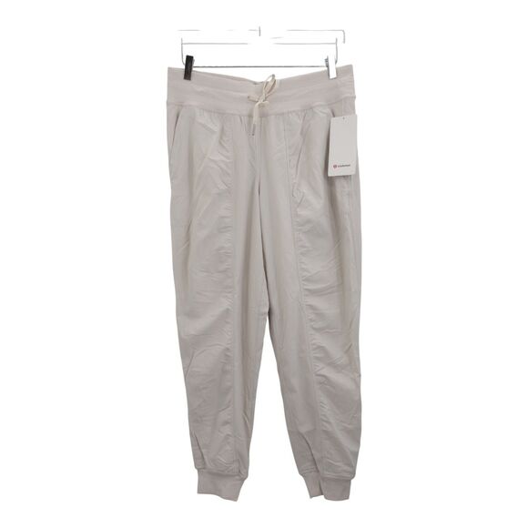 Lululemon Dance Studio Medium Rise Joggers Lined Size 10 White Opal NWT - Picture 1 of 10